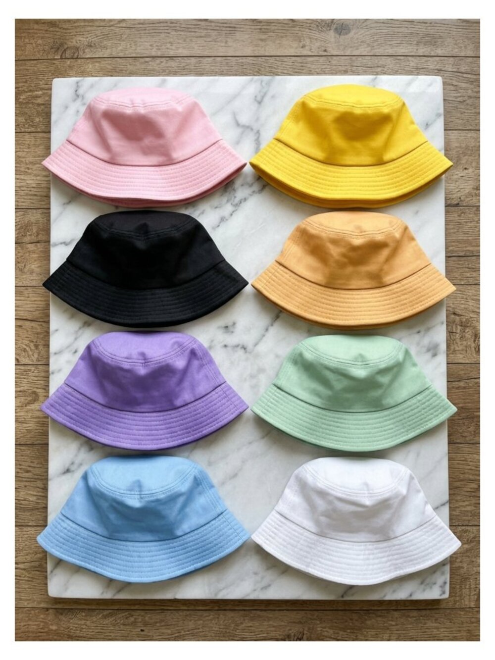 8 Pack Cotton Bucket Hats Unisex Foldable Packable Sun Outdoor